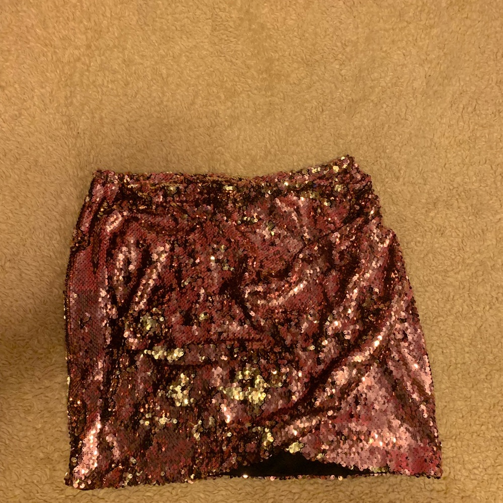 TOPSHOP sequin skirt